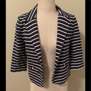 Express navy and white blazer